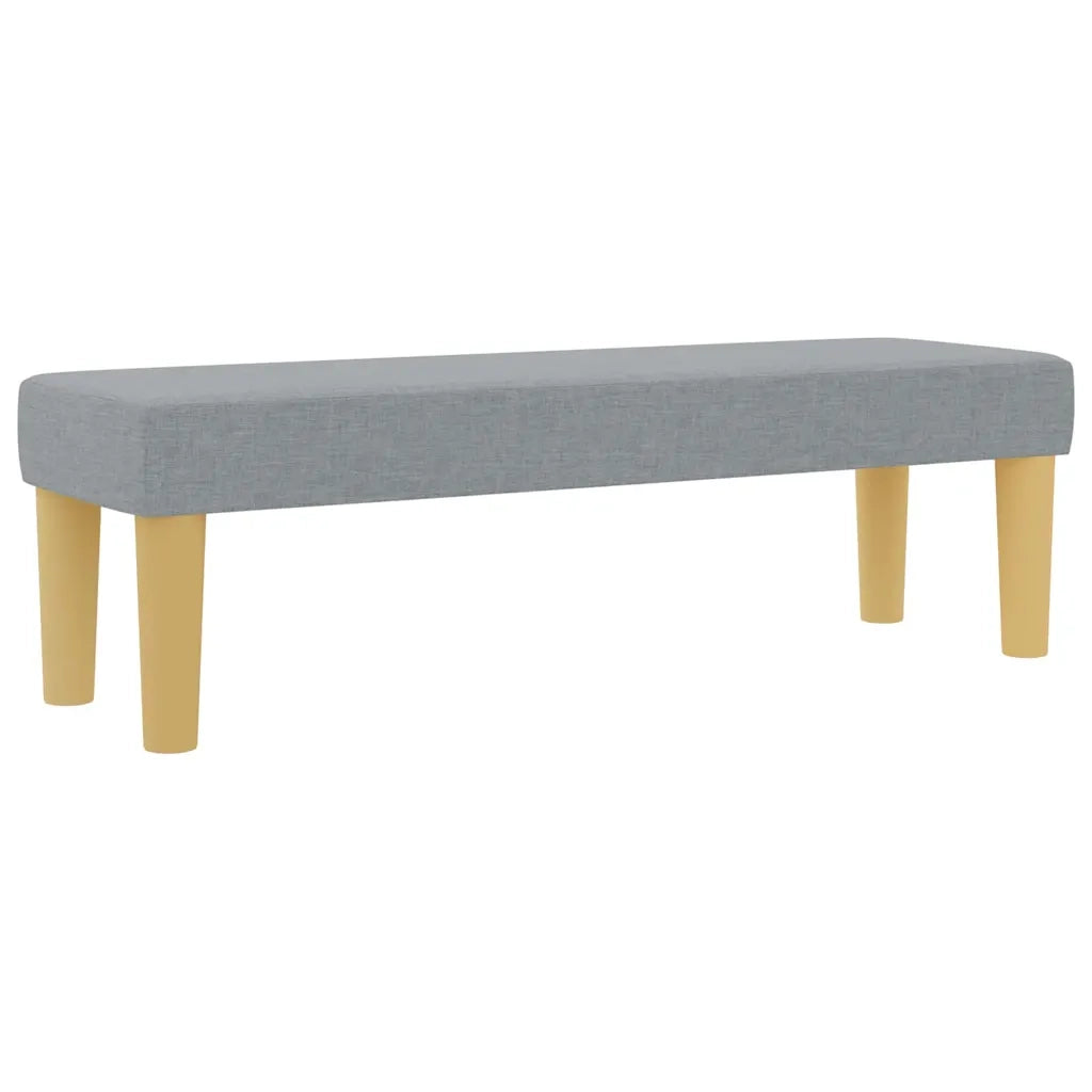 Letto a molle con materasso Grigio chiaro 120 x 200 cm Tessuto