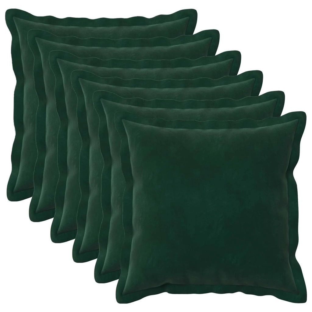 Cuscino con cuscino HOUTEN 6 pz Verde Scuro Velluto 931852