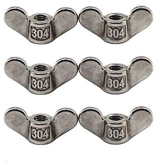 Vitamina per Viti M10 - 304 Acciaio Inossidabile - Accessori di Fissaggio - Hardware per Bricolage - Pacchetto da 6 pezzi - Resistente alla Corrosione e Duraturo - Vite a Scatto