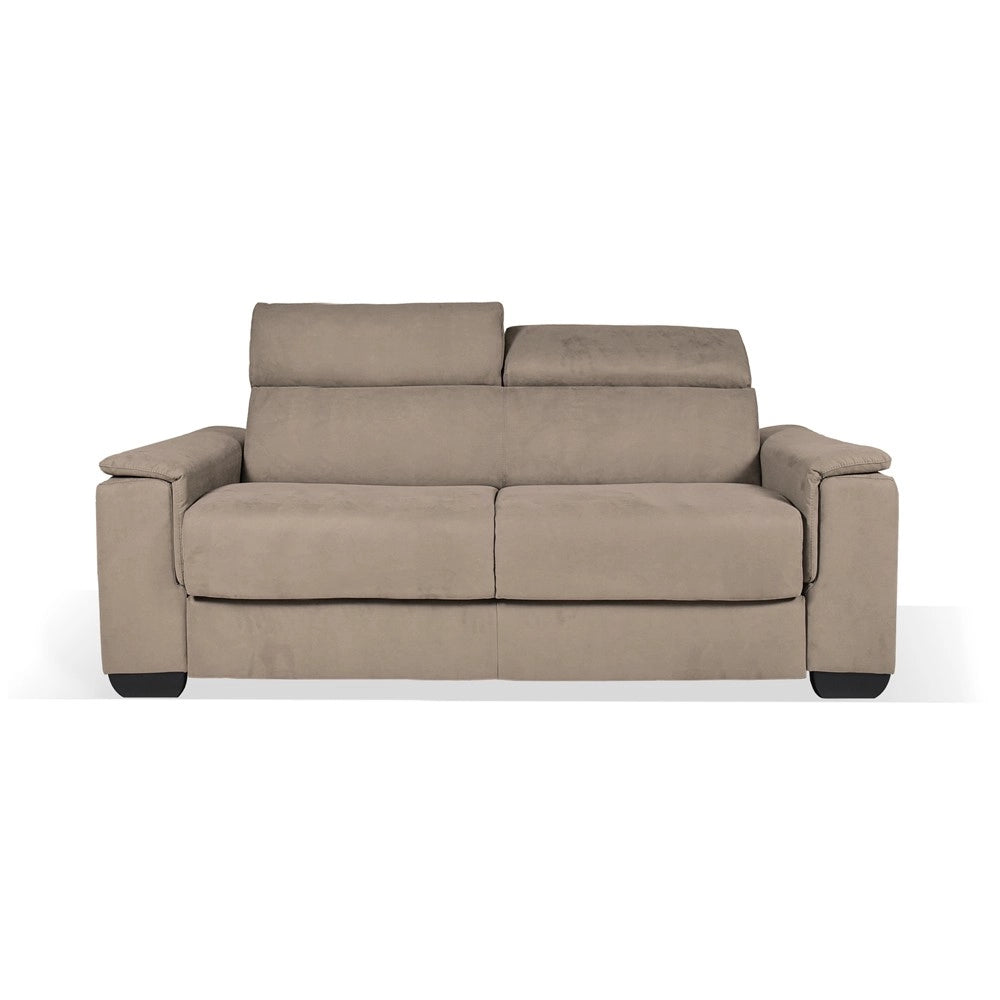 Divano letto colore marrone caribou Mercurio 3 posti 210x94x90H