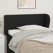 Testiera ad Orecchio-Testata con Orecchie Nera 93x23x78/88 cm in Similpelle 118485