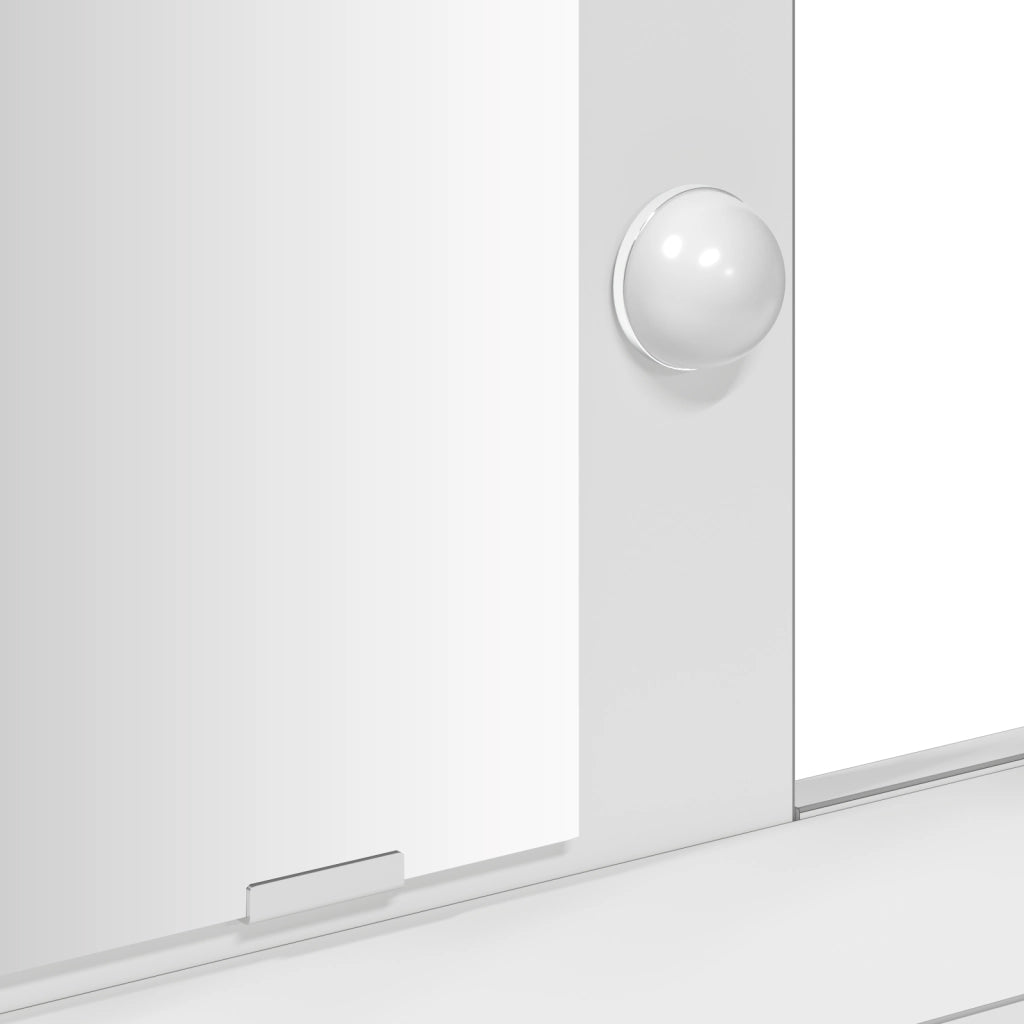 Toeletta  con luci LED bianca 79x41x140 cm