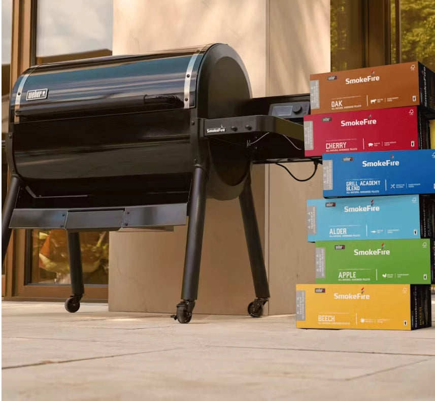 Weber 18292 pellet 100% legno miscela faggio beech 8 kg. smokefire
