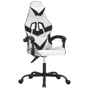Sedia da Gaming | Sedia da e-sports Bianco e Nero in Similpelle