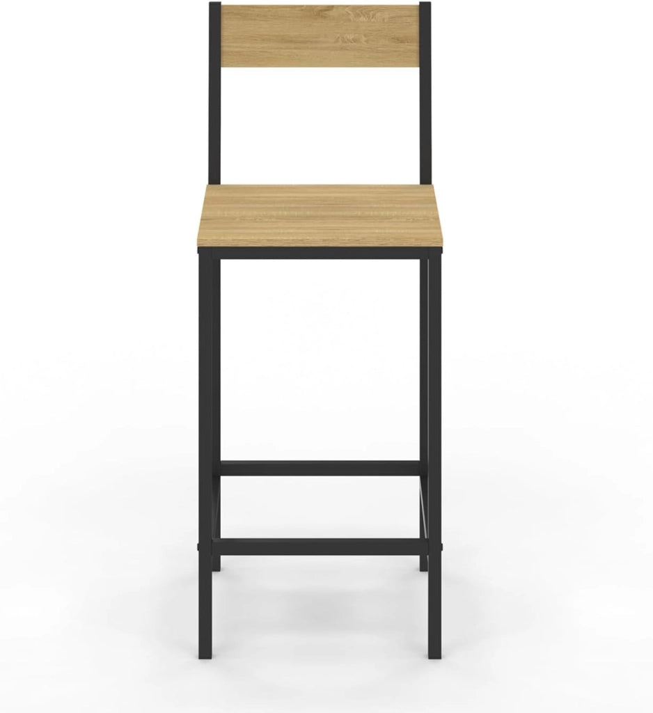 Set di 6 sgabelli da bar DETROIT con schienale sedia da cucina di design industriale