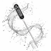 Termometro digitale per alimenti con lunga sonde - Termometro per cottura e barbecue - Adatto per latte e acqua (-50 °C - 300 °C)