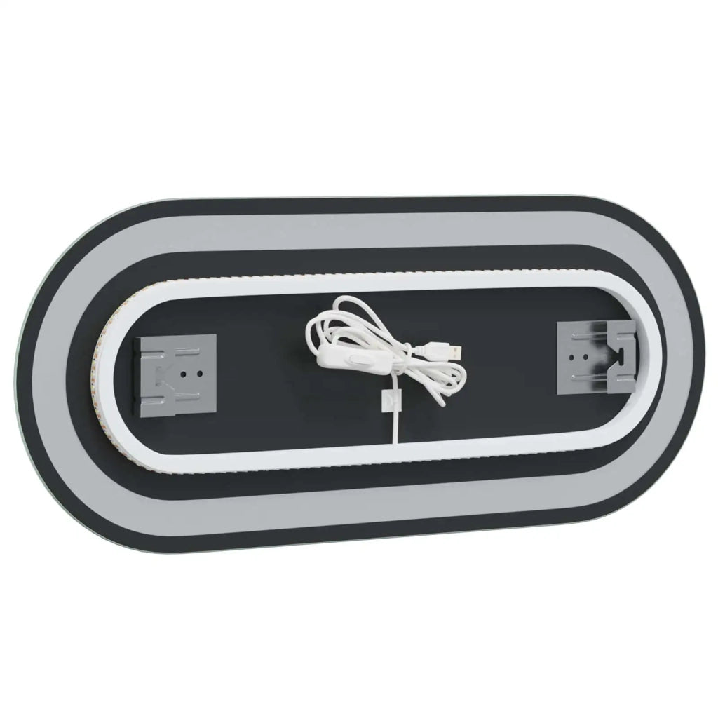 Specchio da bagno LED Trasparente 60 x 25 cm vetro temperato 42045851