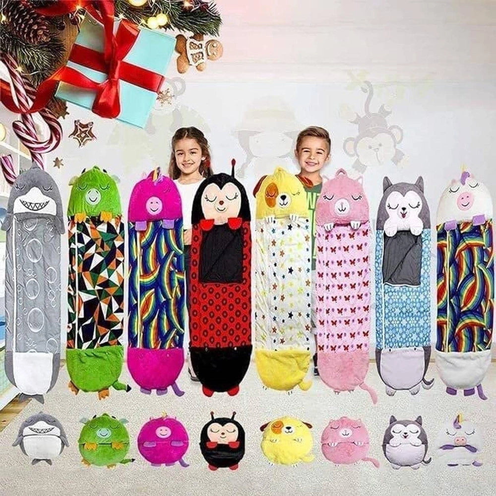 Trade Shop - Sacco A Pelo Nanna Per Bambini Da 2 A 6 Anni In Tessuto Cotone 120x40 Set Asilo -