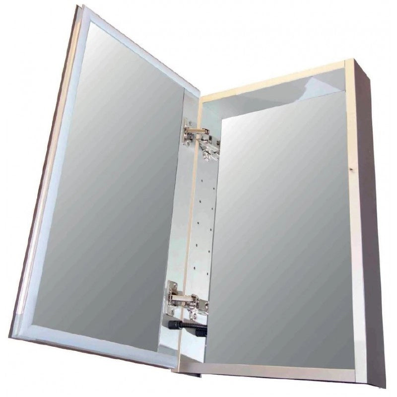 Armadietto a specchio da bagno con luce LED 61x3 8x12 cm