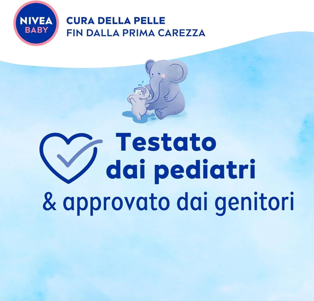 NIVEA BABY DETERGENTE SOFFICI BOLLE BAGNETTO PER BAMBINI DELICATO CON ESTRATTI DI FIORI DI TIGLIO E CAMOMILLA 450 ML
