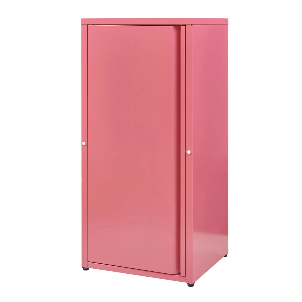 Armadio a Colonna Burlöv in Metallo Mobile per Archivio 88 x 40 x 35 cm Rosso Anguria [en.casa]