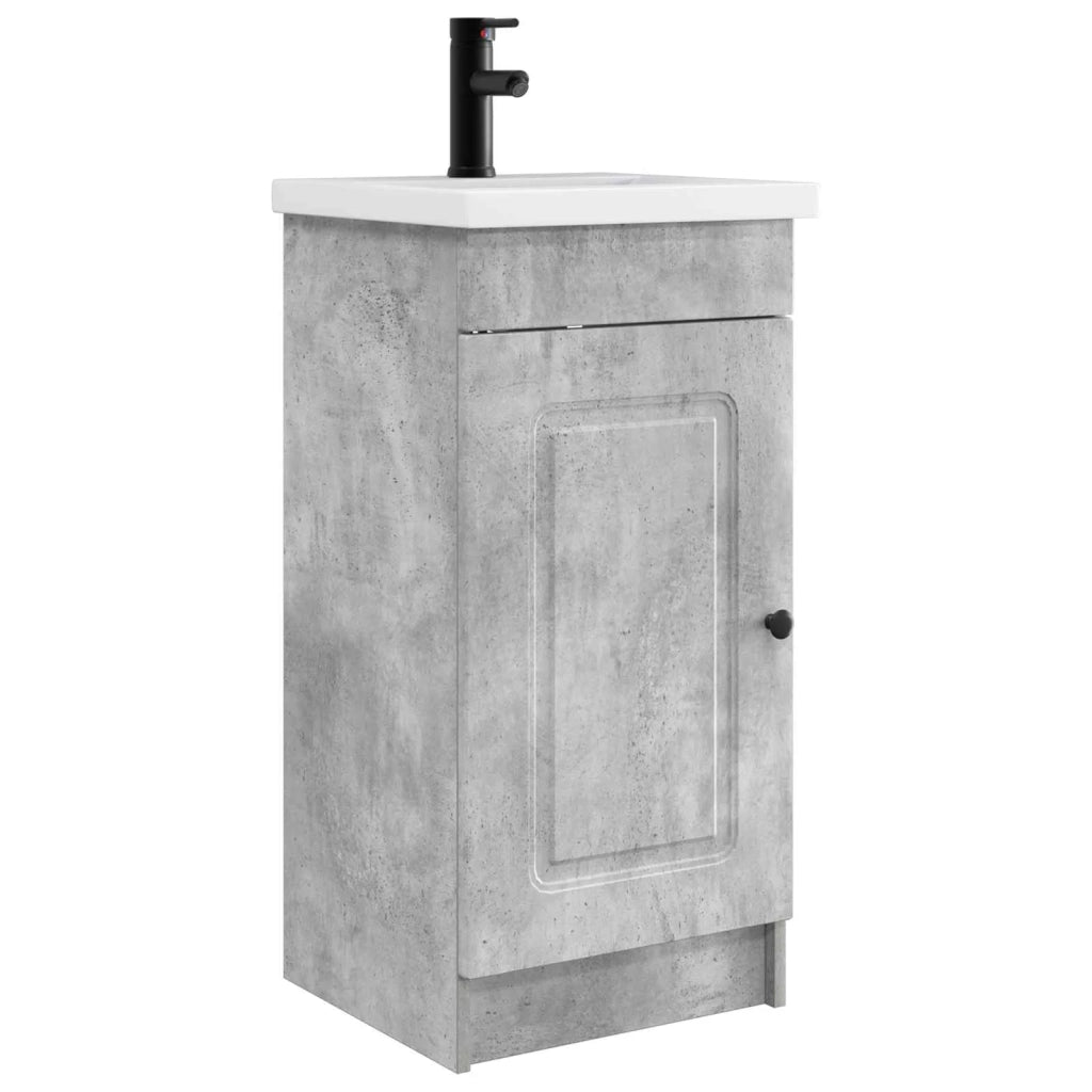 Mobile da bagno con lavabo Grigio Cemento 42 x 40 x 84,5 cm