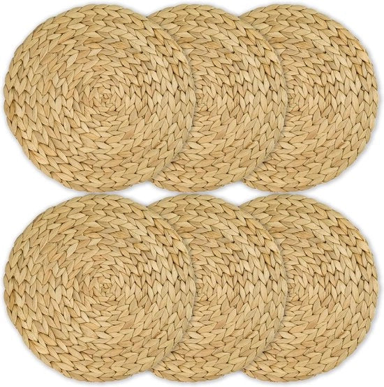 Piatti per tavola a forma di acqua di loto - Set da 6 - Lavabile - 30 cm