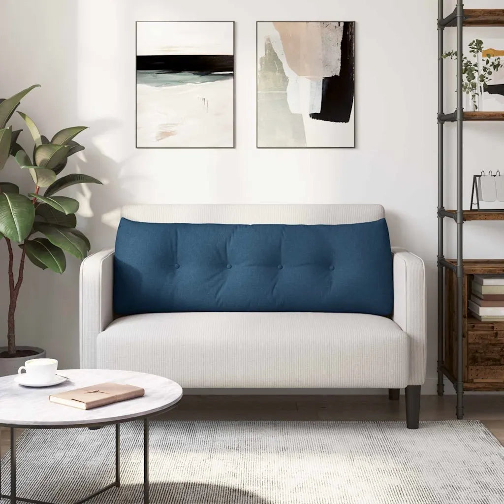 Cuscino per Schiena Blu 140 x 24 x 50 cm Tessuto