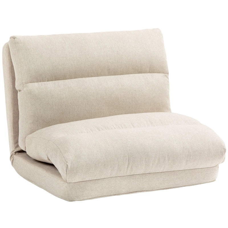 POLTRONA Bassa pieghevole 70x72x56 cm Poliestere Beige