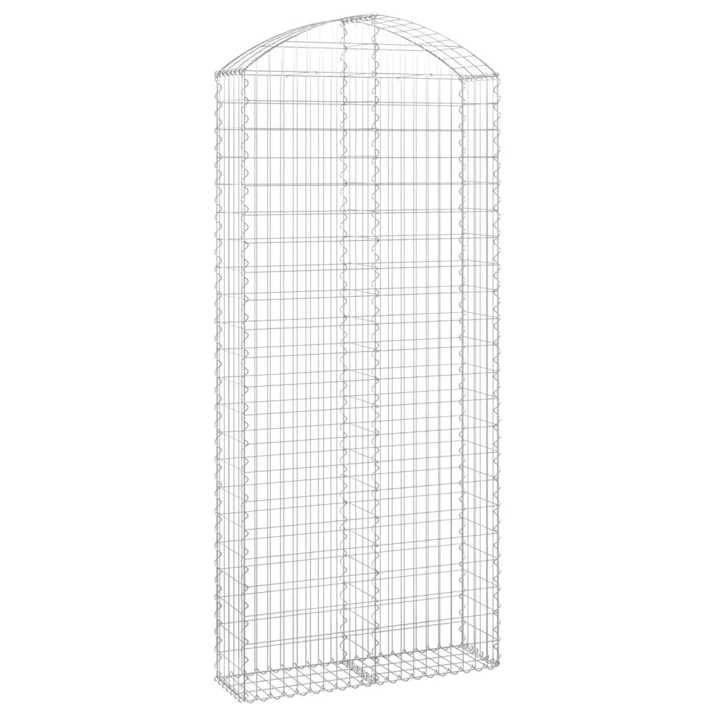 Cesto Gabbione ad Arco 100x30x220/240 cm Ferro Zincatocod mxl 80216