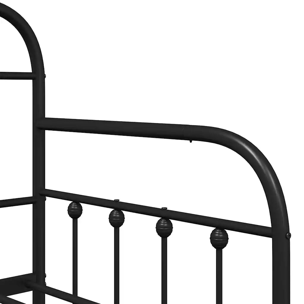 Struttura per letto di giorno Nero 75 x 190 cm 42002635