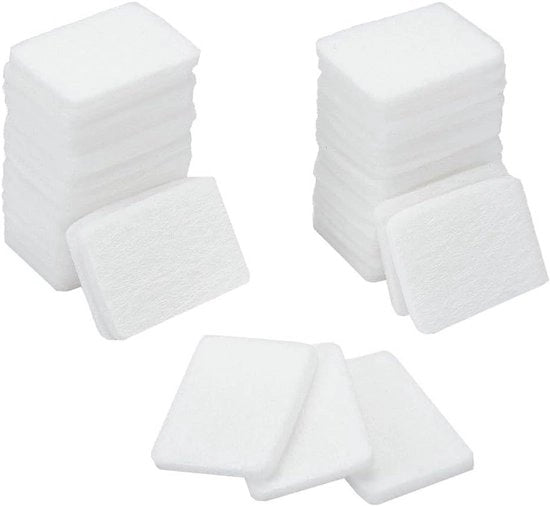 Pads aromatici - Olii etereiche - Parfum liberi - Microfibra - 150 pezzi - Adatti per diffusori di olii - Bianchi - Pads aromatici 1,18 x 0,87 mm