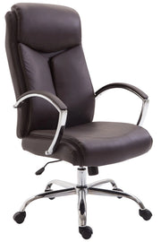 Sedia ufficio VAUD XL in similpelle marrone