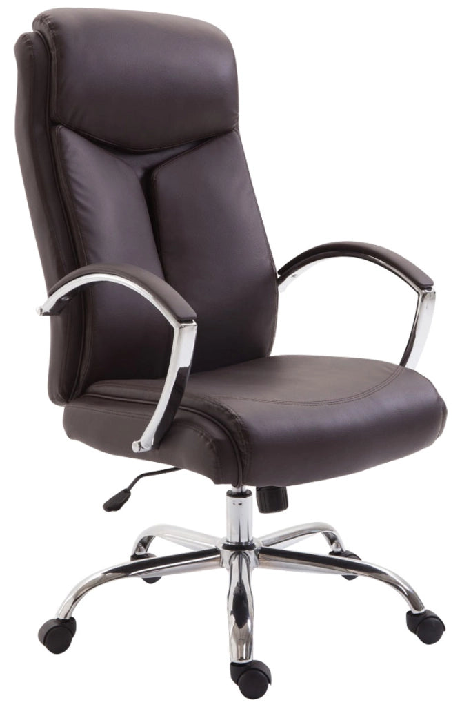 Sedia ufficio VAUD XL in similpelle marrone