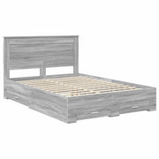 Letto matrimoniale | Letto per adulti | Struttura del letto con cassetto con testiera Legno multistrato