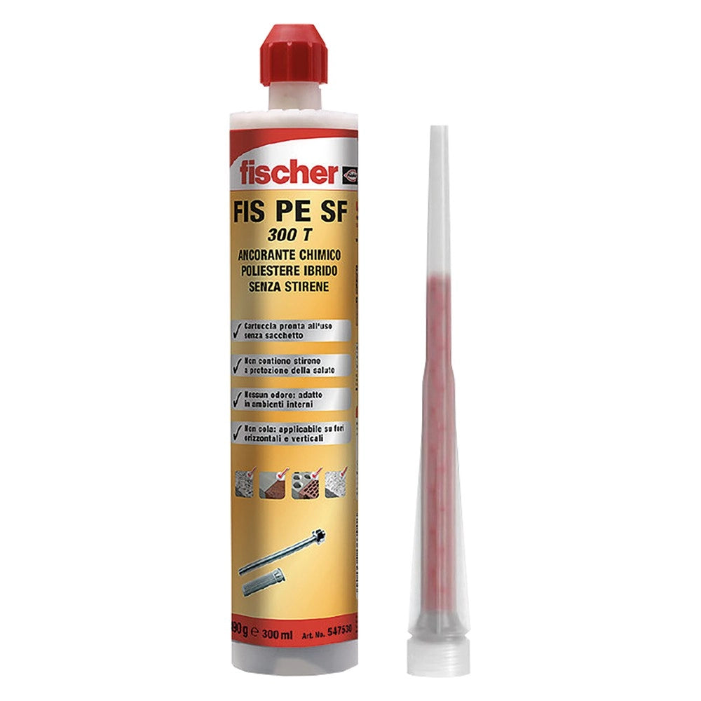 ANCORANTE CHIMICO 'FIS P PLUS 300T' ml 300- 12 pezzi - FISCHER