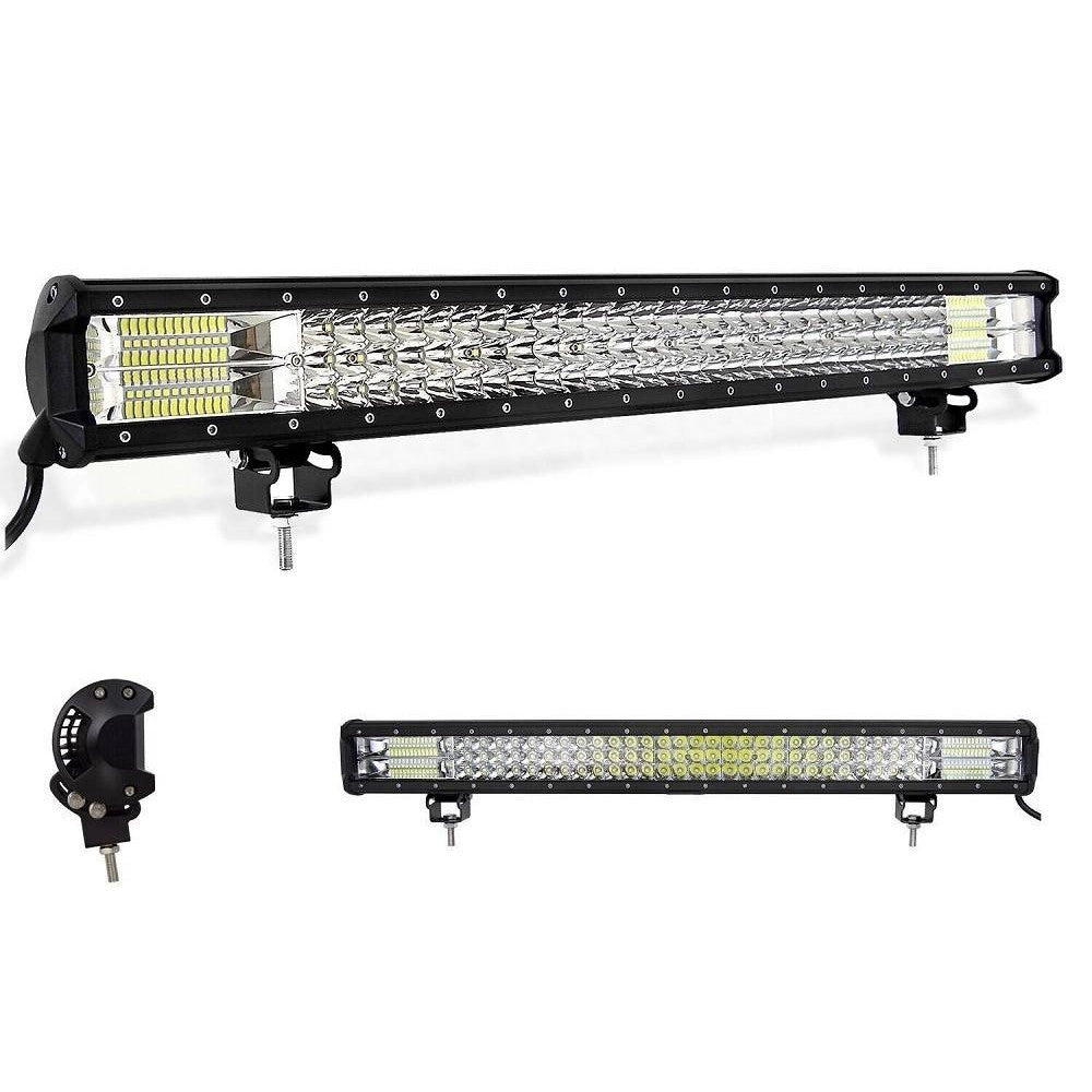 Trade Shop - Faro Barra Supplementare Profondita Auto Fuoristrada 12v 24v 96 Led 288 W 6000k -