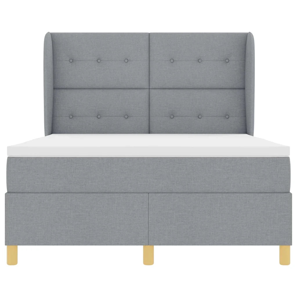Letto con molle e materasso Grigio Scuro 90x190 cm Tessuto 3340760