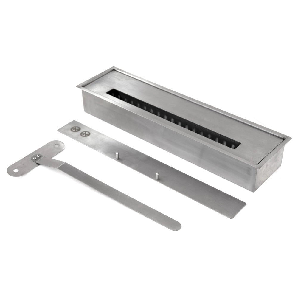 Camino a bioetanolo inserto con bruciatore ad incasso 1,8 lt 58x28x52