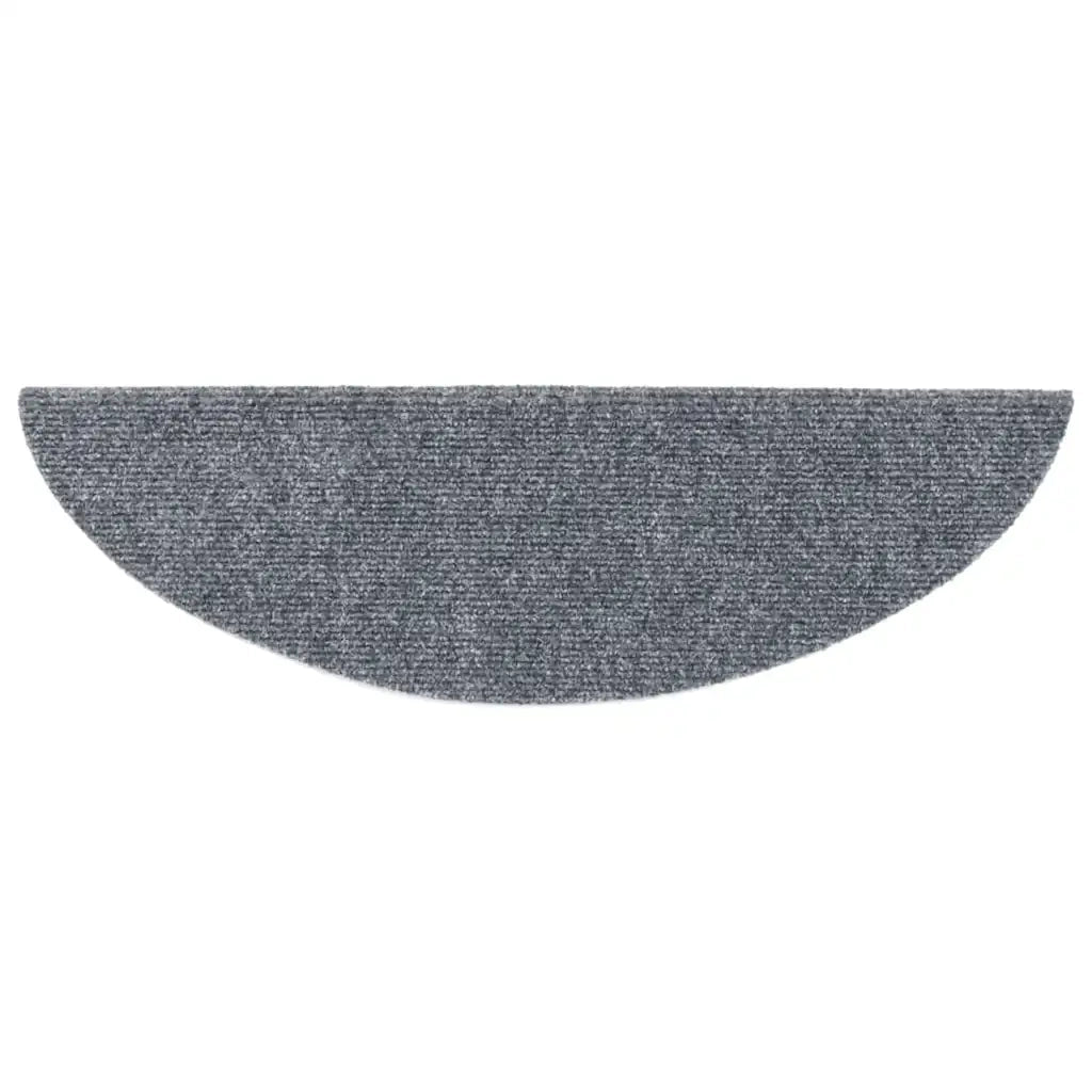 Tappetini per scale autoadesivi 20 pz 56x17x3 cm Grigio chiaro semicircolari 3365670