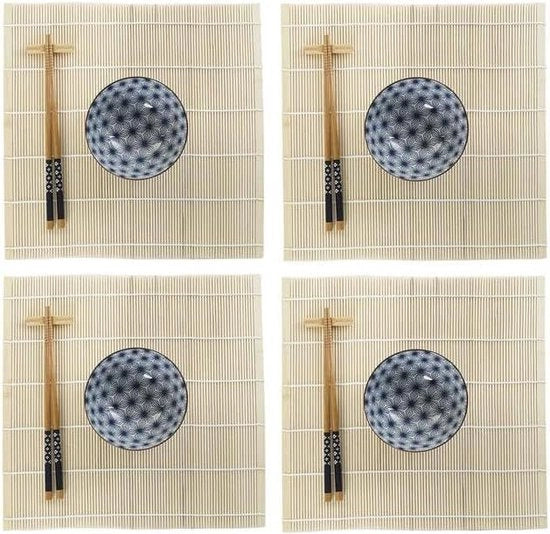 Set di sushi standard con bastoncini da mangiare - Originele regalo per appassionati di sushi