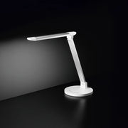 Lampada Scrivania Moderna Hal Alluminio Bianco Acrilico Satinato Led 7W Cct