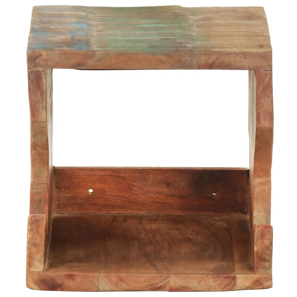 Supporto Bicicletta da Parete 35x25x25 cm in Legno di Recupero 320478