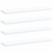 Ripiani per Libreria 4 pz Bianchi 40x10x1,5 cm in Multistrato 805122