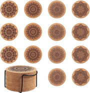 Sostegni in Legno Sferici - Rinnovabili e Sostenibili - 14 Pezzi - Legno - Adatti per Casa e Ufficio