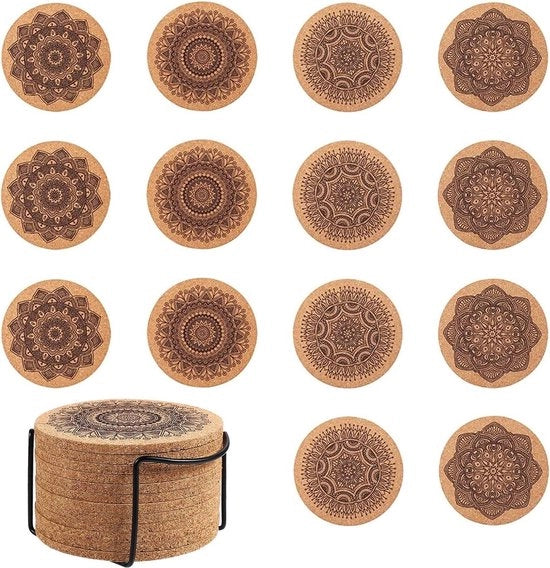 Sostegni in Legno Sferici - Rinnovabili e Sostenibili - 14 Pezzi - Legno - Adatti per Casa e Ufficio