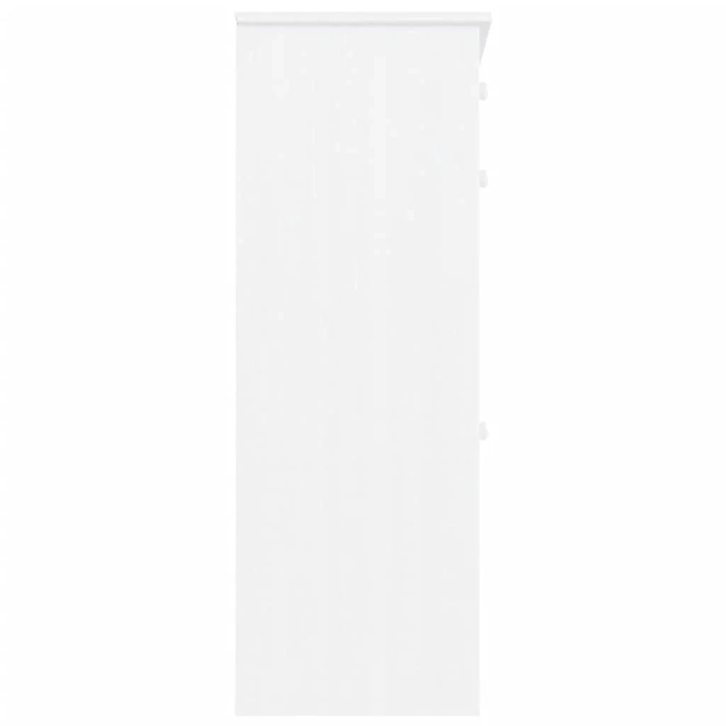 Scarpiera mobile contenitore per scarpe mobile per ingresso/corridoio/soggiorno ALTA 77 x 35 x 96 cm legno massello di pino bianco 02_0021400