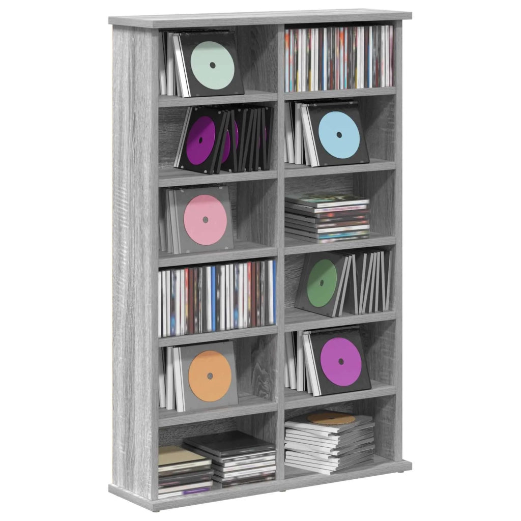 Mobile per CD Sonoma grigio 60 x 17 x 92 cm 8012740