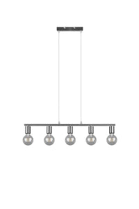 Lampada a Sospensione da Interno   in Metallo Nickel Opaco