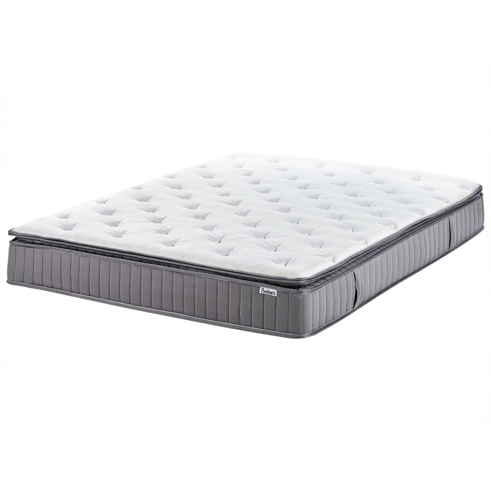Materasso a molle insacchettate EU misura matrimoniale 180 x 200 cm con imbottitura in memory foam rinfrescante rivestimento rimovibile 3 piedi dura rigidità design moderno trapuntato