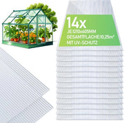 Pannelli di policarbonato trasparente 4 mm 60,5×121 cm 14x
