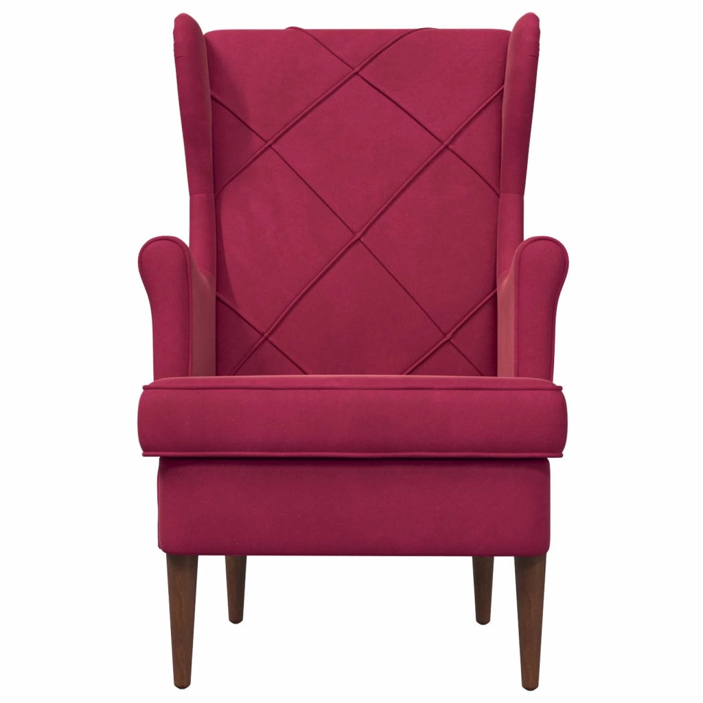 Poltrona | Sedia Relax Rosso Vino Velluto