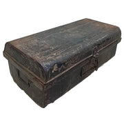 Valigia artigianale in metallo, 67x37x25h cm