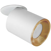 Faretto incasso orientabile GU10 bianco oro Pallas Polux