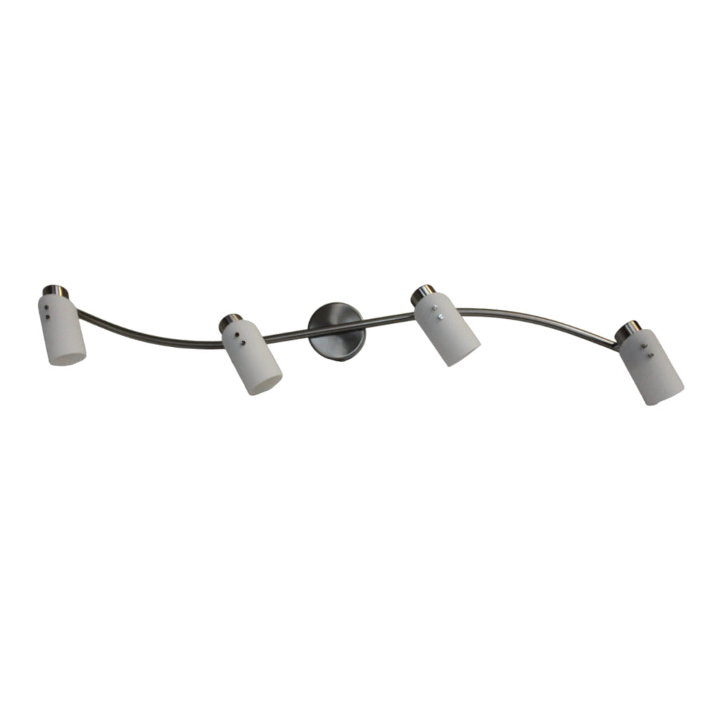 Stecca 4 Faretti con Vetro 1X11W - Serie Edimburgo ALEYAY