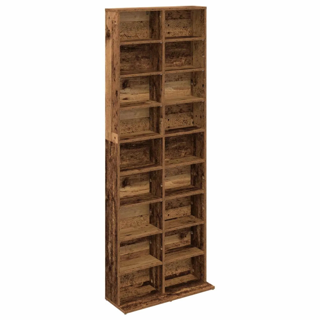 Mobile per CD Legno antico 65 x 23,5 x 175 cm 8012664