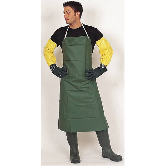 Grembiule in pvc verde cm 87 x 116