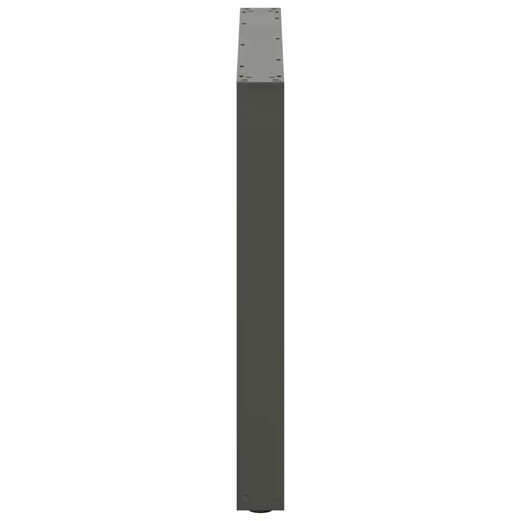 Gambe per tavolo da pranzo a forma di U 3 pz Antracite 100x(72-73) cm Acciaio 4013214