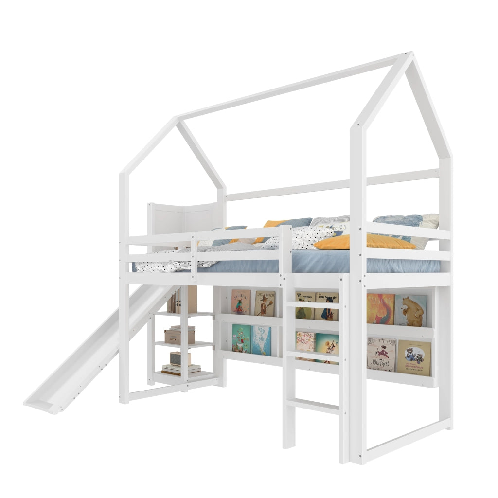 letto a castello in pino bianco 90 x 200 cm