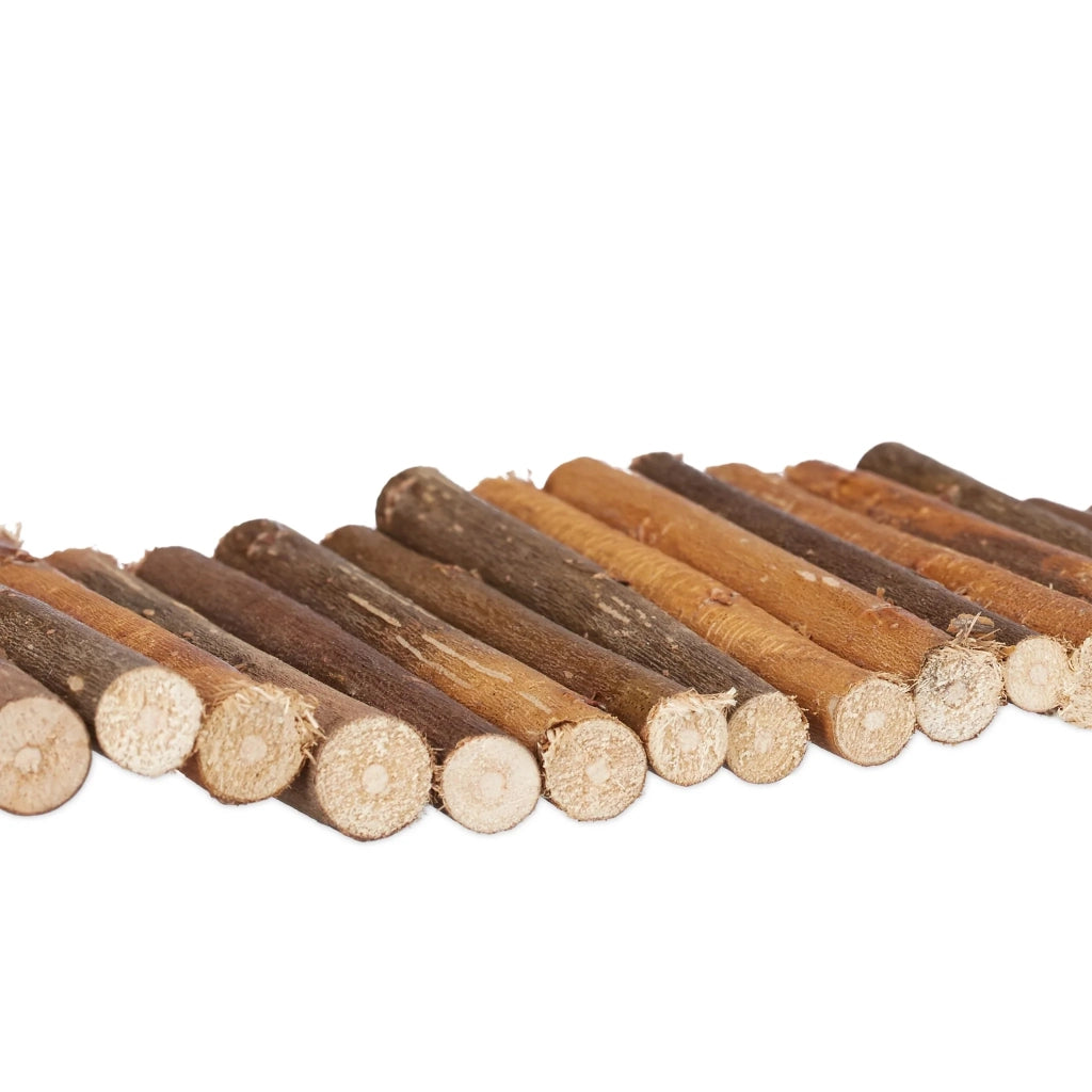 Set di 3 ponti sospesi versatili in legno per piccoli animali flessibile 30 x 10 x 10 cm in legno di ciliegio naturale 13_0015134